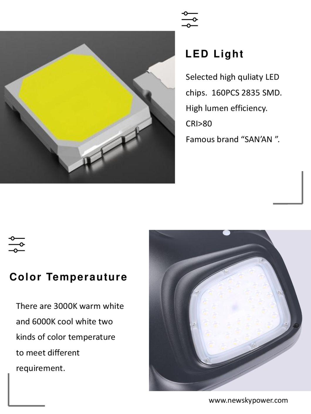 China Suppliers. Energy-Saving IP65 Waterproof High Brightness and Environmentally Friendly Auto-Sensing LED Solar Courtyard Floodlight Solar Garden Light