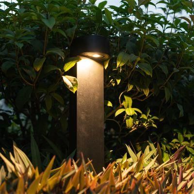 Base Plate Garden 2 Meter Round Top Bollard with LED Light