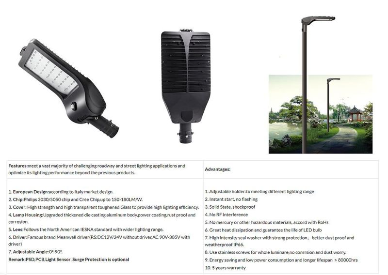 Professional 50W Solar LED Street Lights Outdoor Waterproof IP65 with PIR Motion Sensor and Good Service