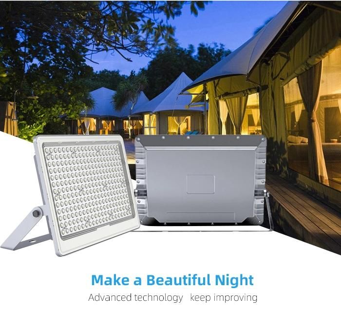 IP65 Waterproof 50W 100W 200W 300W 400W 500W Solar Powered Outdoor LED Reflector Solar Flood Garden Light