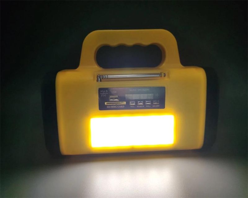 Multi-Function Solar Lighting Kits Portable Solar Charging System with FM Radio