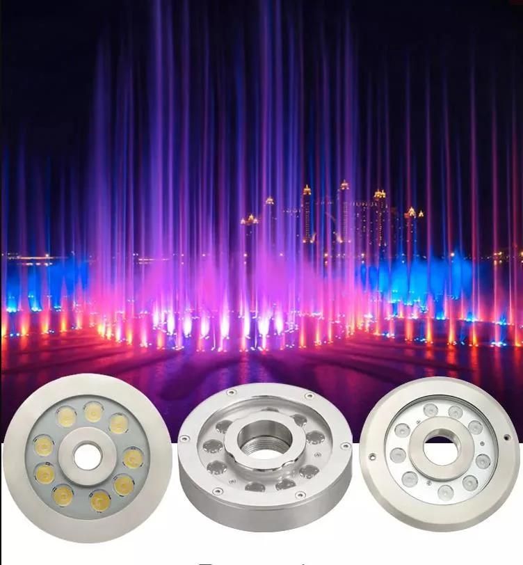 IP68 Waterproof RGBW Color 304 or 316 Stainless Steel Music LED Fountain Lights