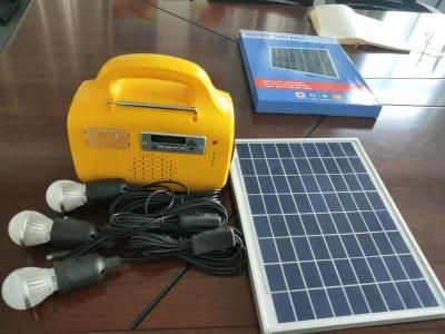 2019 Factory OEM Home Generator Kits Portable Solar PV Panel Energy Power System for Lighting Camping with MP3 and FM Radio