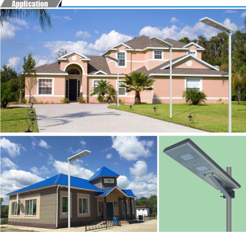 Dual Lamps Dual Solar Panel Solar Street Light Lithium Battery