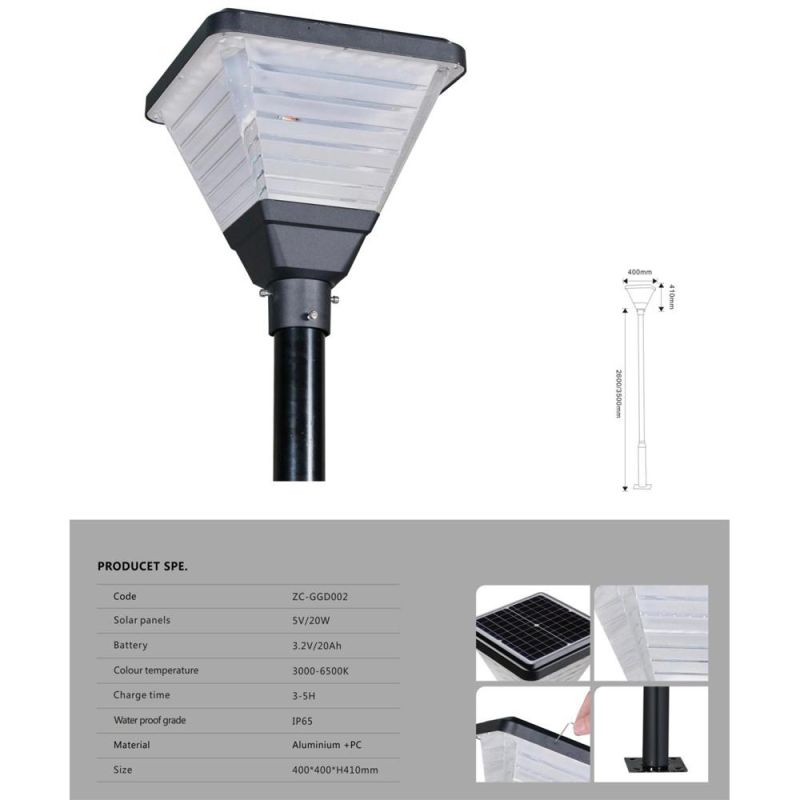 New Outdoor Solar Lamp Product Decorative Solar Garden Light Series Low Voltage Post Cap Lights