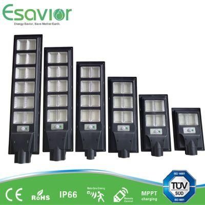 All in One Integrated Motion Sensor LED Solar Street Light 30W-180W