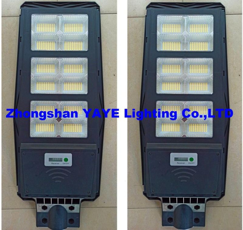 Yaye 2022 Hottest Sell Factory Price 300watt/200watt All in One Solar LED Street Road Wall Garden Lighting with Remote Controller/Radar Sensor 500PCS Stock