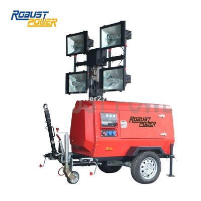 Heavy Duty Portable 9m Mast Hydraulic Lighting Tower