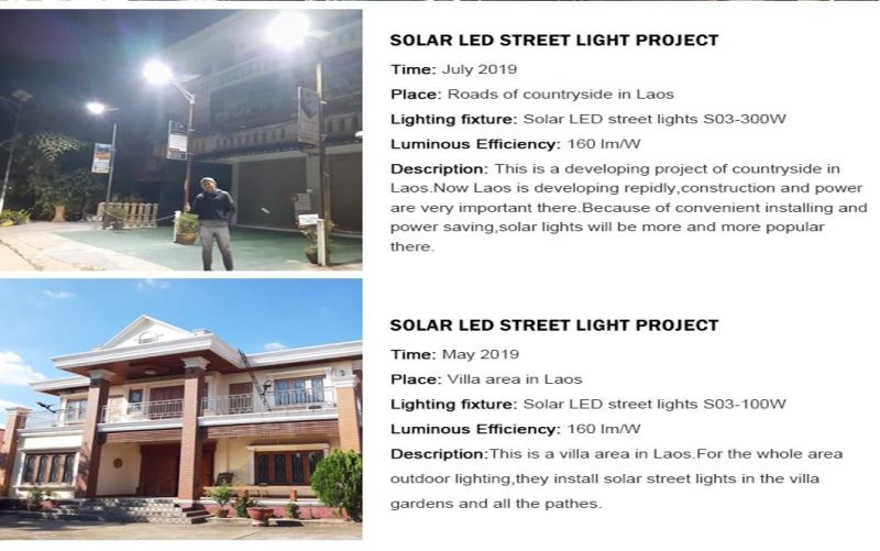 China Direct Sales High Lumens Remote Control IP65 Waterproof 50W 60W 80W 100W 200W 300W Solar LED Street Light