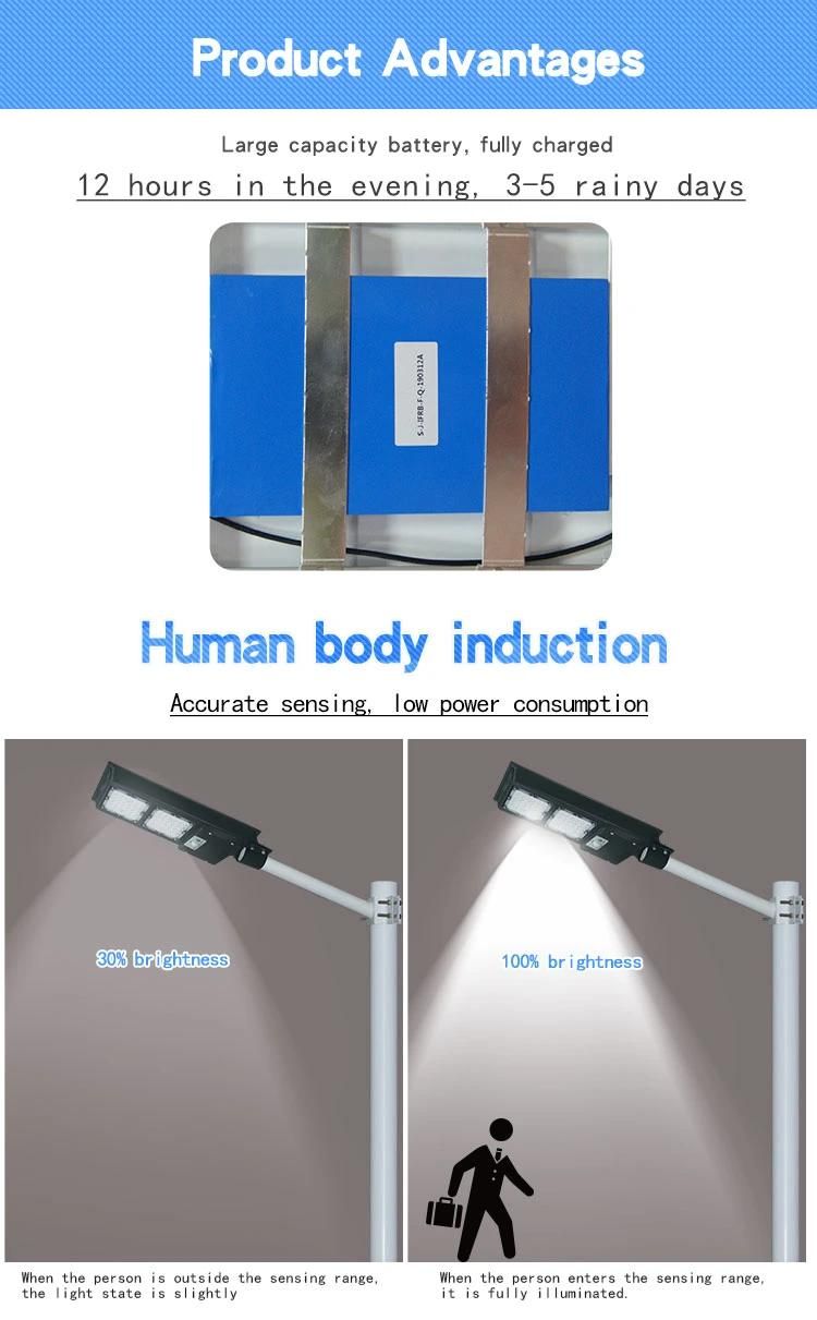 Human Induction Home Outdoor Lighting 30W LED Solar Light