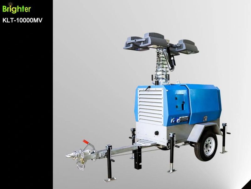 Diesel Generator Kubota Engine Mobile Lighting Tower for Emergency Klt-10000mv