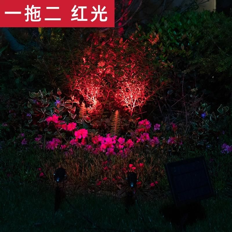 Solar Spot Lights Outdoor, LED Solar Landscape Spotlights, Solar Powered Wall Lights 2-in-1 Waterproof Solar Landscaping Light for Yard Garden Driveway Patio