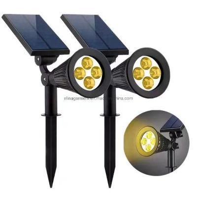 High Quality Portable Outdoor LED Solar Garden Color Changing Spotlight Factory Supply Solar Light 2021