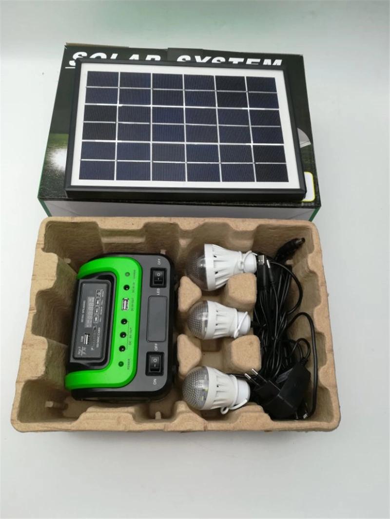 Small Solar Generator Global Sunrise Solar Panel with MP3 Radio Bluetooth Solar Lights