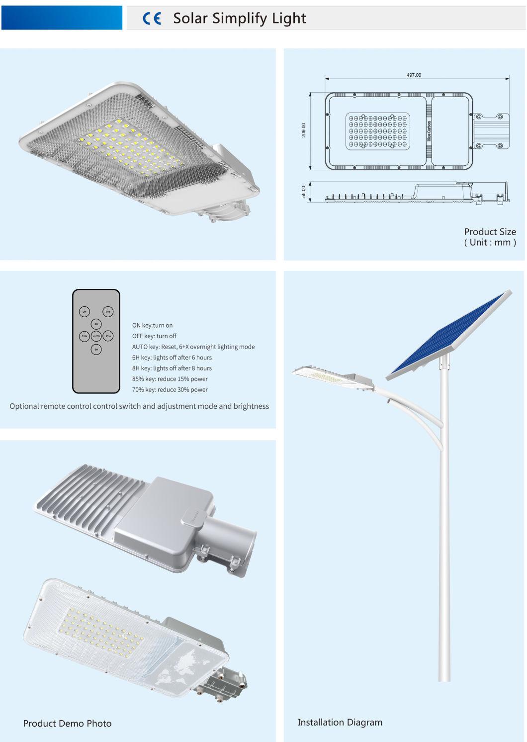 Brightness IP65 Outdoor 20W LED Separate Solar Street Light