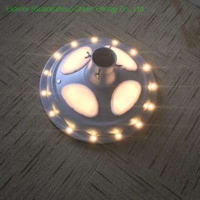 15W UFO Outdoor Yard Garden Lamp All in One Solar LED Street Light