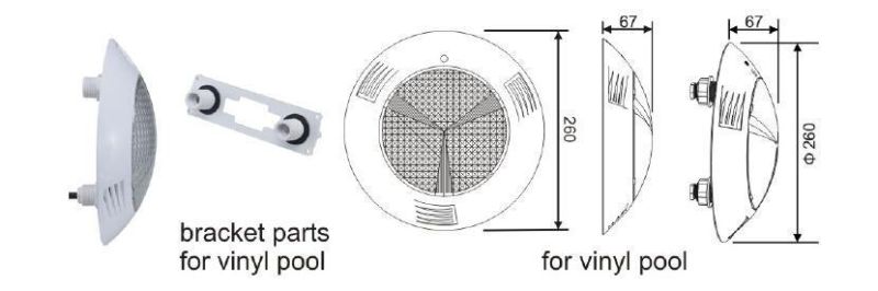 LED Pool Light LED Underwater Light Without Niche for Swimming Pool