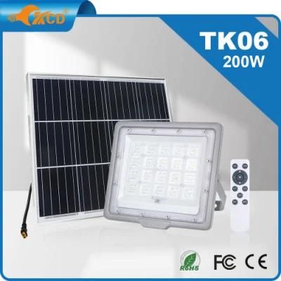 8000 Lumen 200W Solar Floodlight Wholesale Price Sport Ground Warehouse RGB LED Solar Flood Light