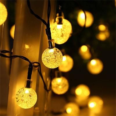 30LED Warm White Outdoor Solar String Lights for Fence Patio Courtyard Christmas Holiday Party