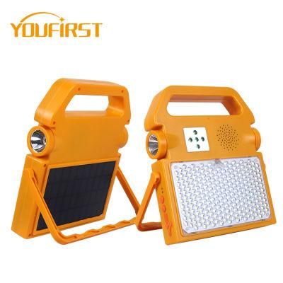 Camping Music 100W Home Emergency LED Solar Flood Lights