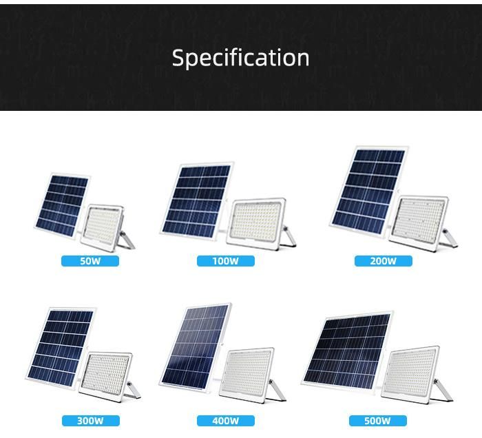 Hot Selling Wholesale Solar LED Garden Light 50W 100W Solar LED Flood Light