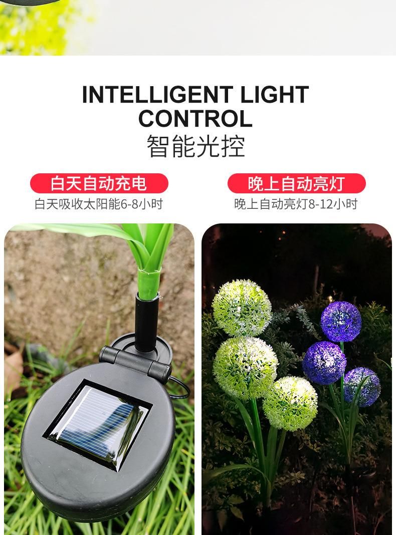 Wholesale Outdoor Lawn Landscape Lamp RGB Multi Colors Spike Decorative LED Solar Energy Flower Garden Light Solar Xmas String Wedding Christmas Party Decor LED