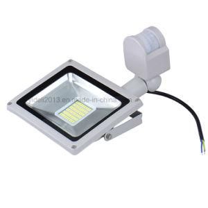 New Ce RoHS 30W LED SMD LED Floodlight with PIR Motion Sensor