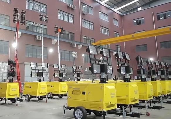 Hydraulic Mast Construction Trailer Mobile Lighting Tower Price