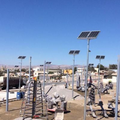 Kenya Civil Lighting Project 60~100W 3030 Chip 10h 12h Lighting Solar Outdoor Street Light with Poles