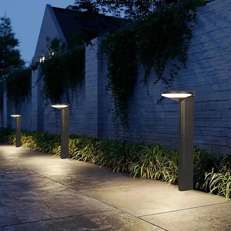 Modern Style All in One LED Solar Bollard Light for Garden