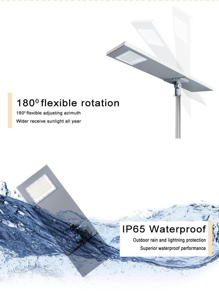 Outdoor Waterproof High Power Integrated 100W 200W 300W Solar LED Street Lamp