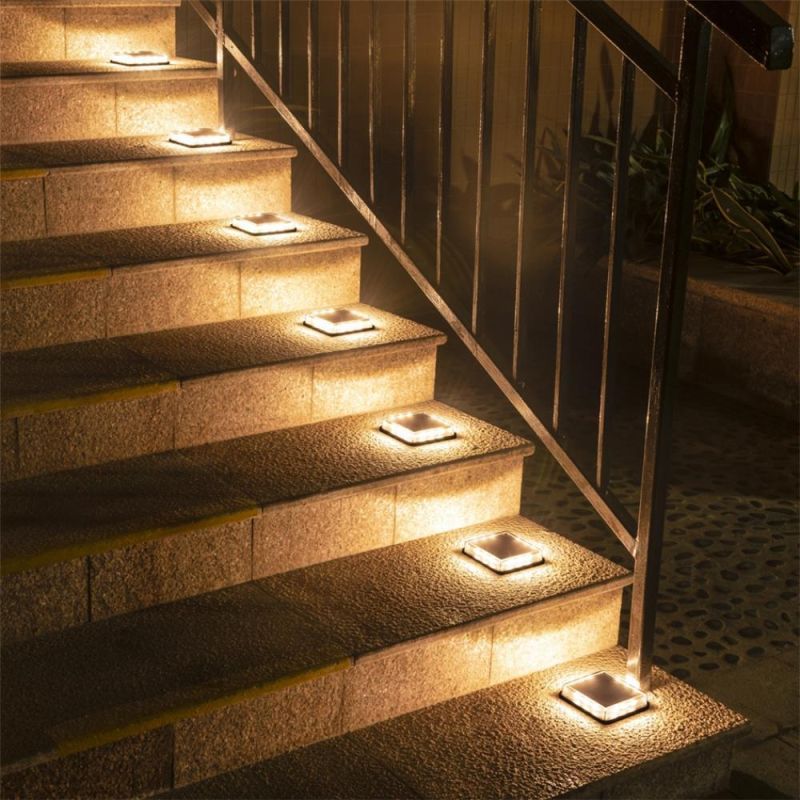 Solar Ground Lamp/Waterproof Sidewalk Disk Lamp /Pathway Landscape Deck Light /Walkway Flood Lamp