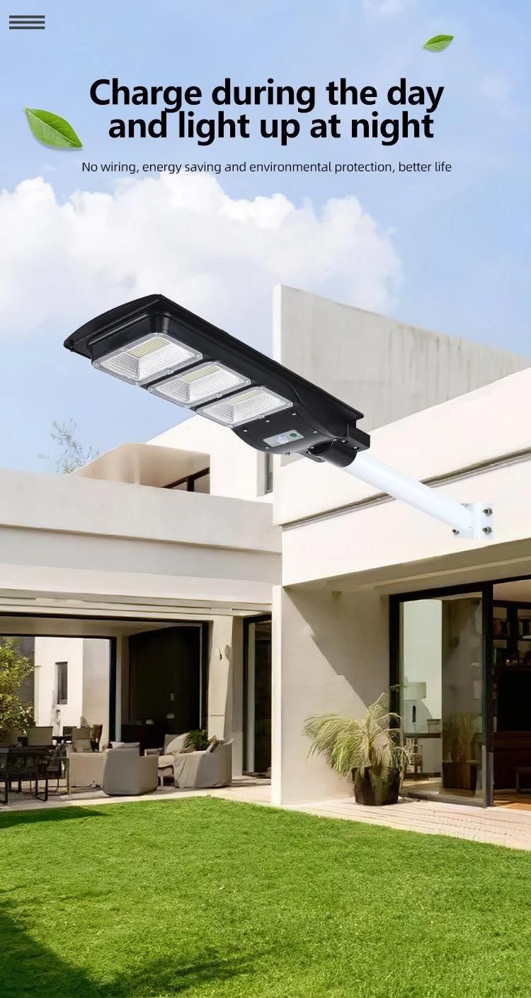 Integrated All in One Outdoor Lighting Solar Panel System Energy Saving Lamp LED Street Road Lights IP65 LED Flood Garden Wall Yard Park Street Light