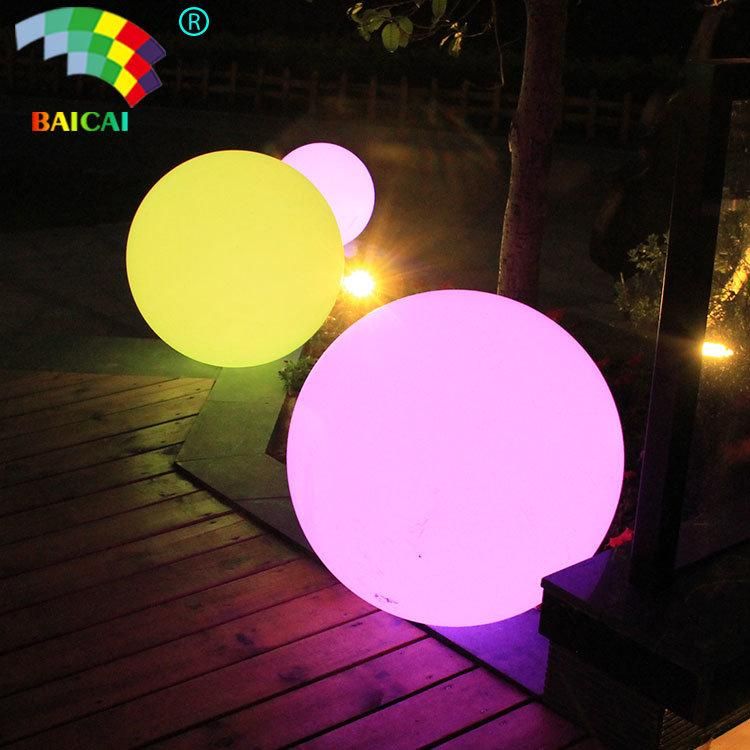 Remote Control Color Changing LED Ball Garden Plastic Ball