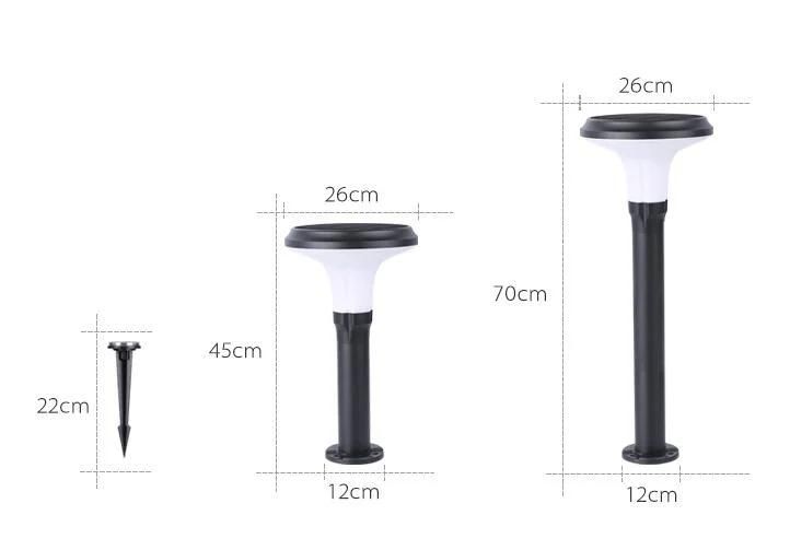 Smart Warm White LED Decorative Garden Park Solar Lamps Outdoor Garden Light