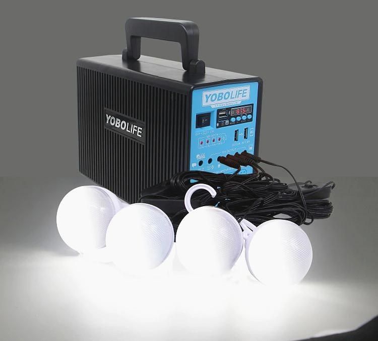 LED Solar Charging System with MP3/FM Radio Function