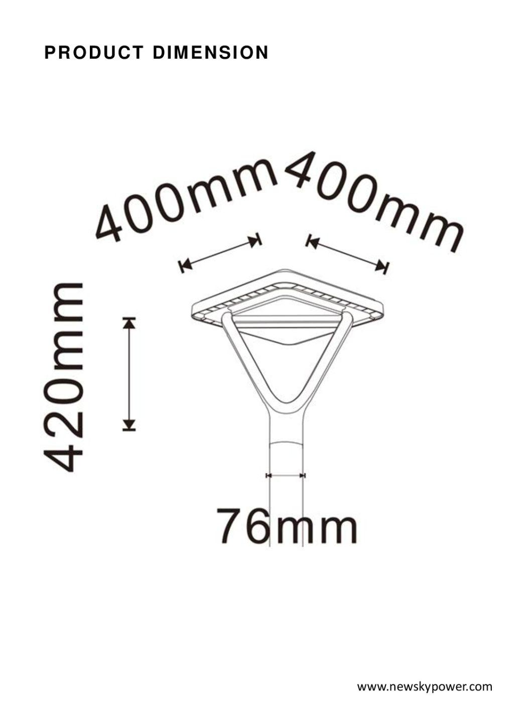 Factory OEM Outdoor Integrated All-in-One LED Solar Garden Light for Lawn Yard Path Walkway