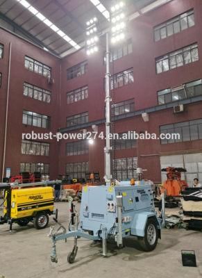 Fluid Bunding Generator Hydraulic DC LED Mobile Light Tower