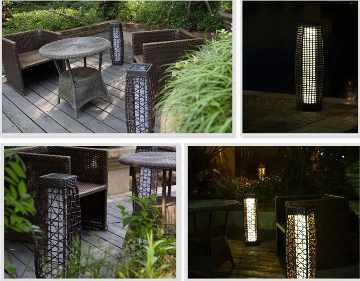 on Promotion Solar Garden Rattan Lamp Landscape Light