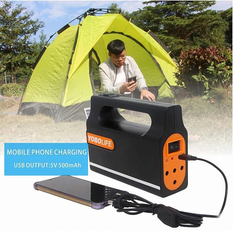 portable Solar Lighting Kit with Phone Charge