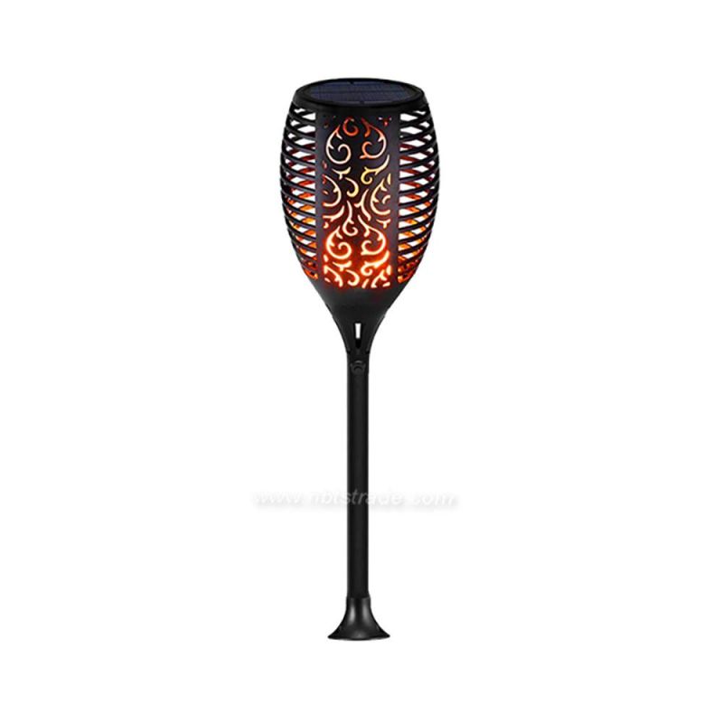 Waterproof IP65 Outdoor Solar Powered LED Garden Lamp Dancing Flickering Fire Flame 96 LED Light