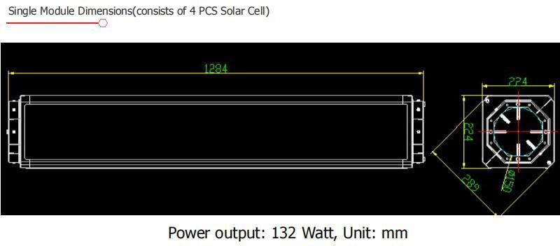 30W LED Vertical Solar Street Light Post (SNV-30W)