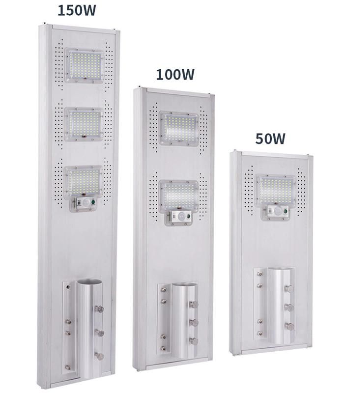 Manufacturer Price Outdoor Weatherproof 100W 200W 300W LED Power Panel Lamp Integrated Solar Street Light