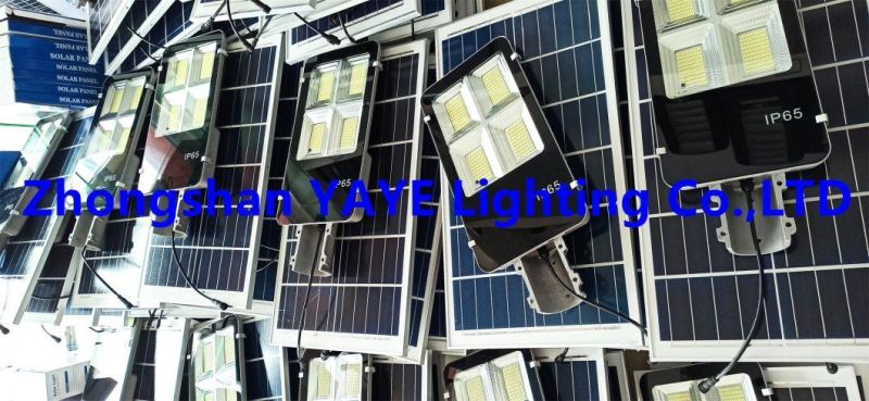 Yaye Hottest Sell Waterproof 100W/200W/300W/400W Solar LED Street Road Wall Garden Light with IP66/ Remote Controller/ 3 Years Warranty/ 1000PCS Stock