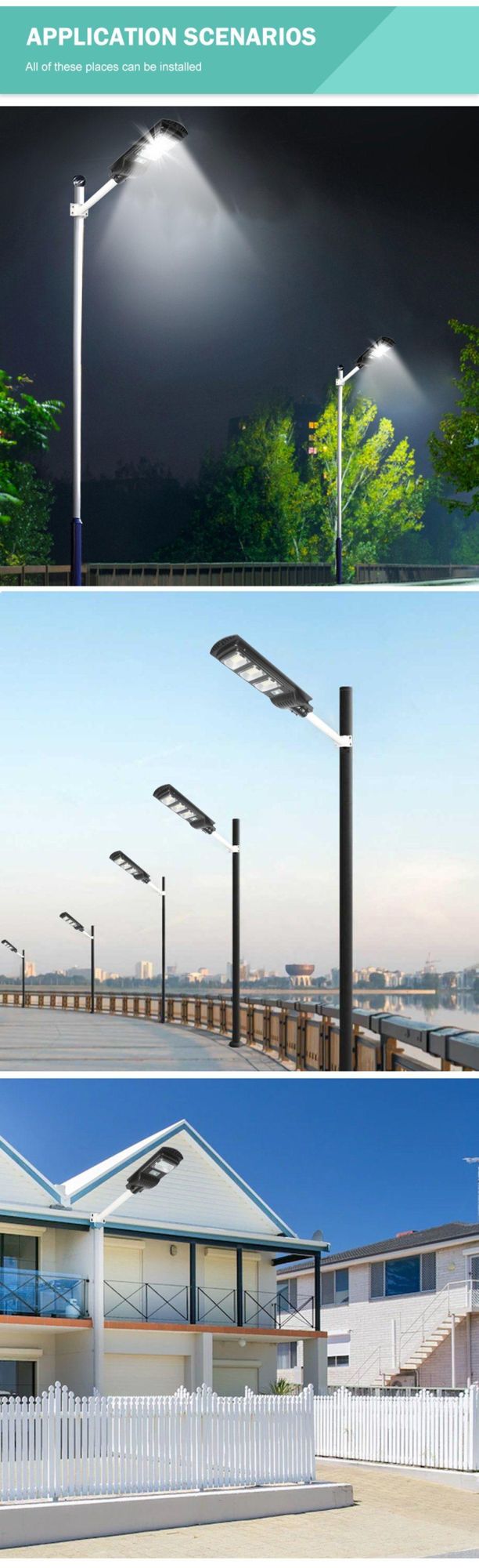 All in One Solar LED Street Light 120W