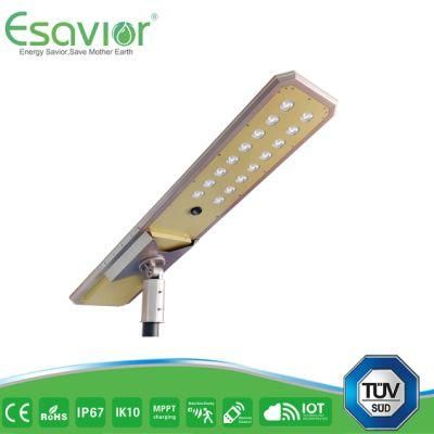 Esavior Solar Panel Cell Efficiency up to 22% 100W LED Solar Street Lights