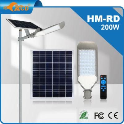 25000 Lumen Split LED Solar Panel Street Light High Bright Outdoor 60W 100W 150W 200W 300W Lithium Battery Waterproof Design