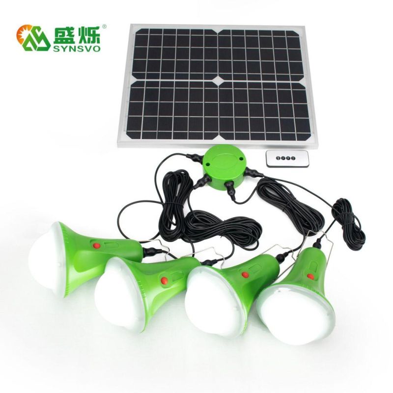 Solar Portable panel System of Lighting with Waterproof Power Display