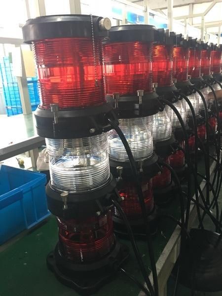 LED Solar Power Flashing Light Fishing Net Signal Light Marine Navigation Signal Lights Port/Stern/Masthead Light