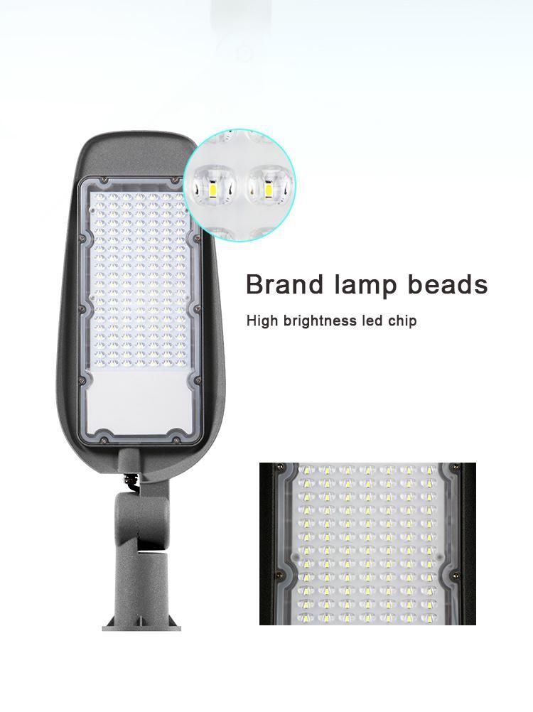 High Efficiency All-in-One Road Lighting 250 Watt SMD Integrated LED Aluminum Street Light with Pole